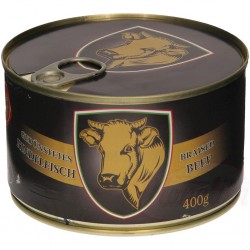 Carne de vacuno estofada, con corazón de vacuno, escabechada 400g