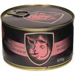 Carne de cerdo, estofada, con corazón de cerdo, escabechada 400g