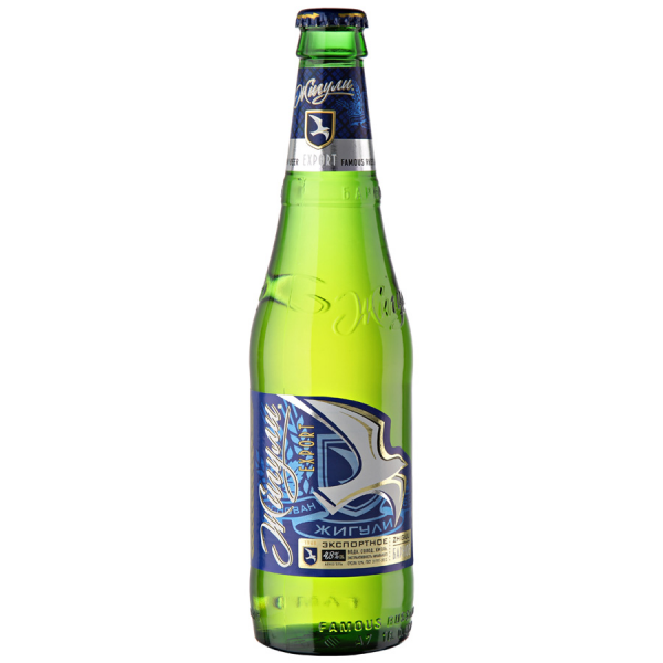 Пиво светлое Жигули барное  4,9 алк. 0,5 L - Россия