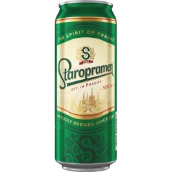 Cerveza clara Staropramen 5,0% 0.5l lata