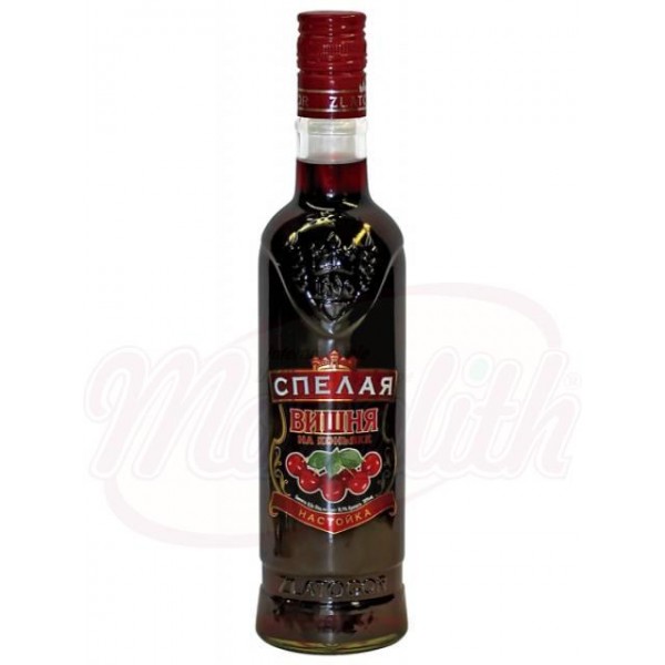 Сладкая настойка -Златогор Вишня на коньяке  20 500 ml - ЛИКЕРЫ