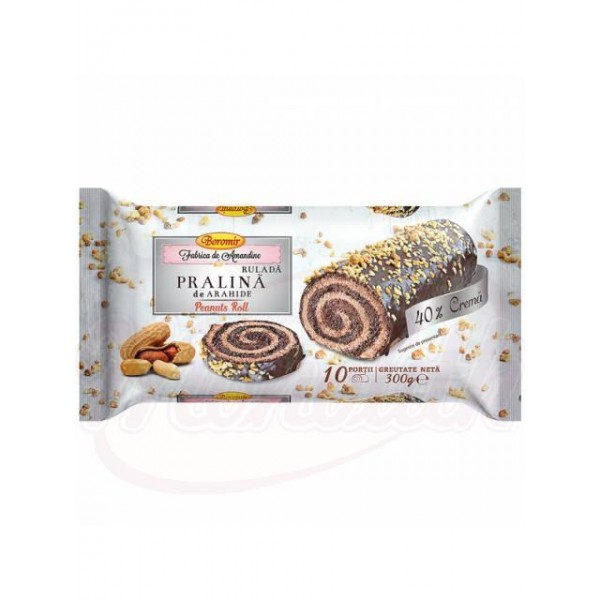 Rollo de bizcocho cacahuetes Boromir 300g