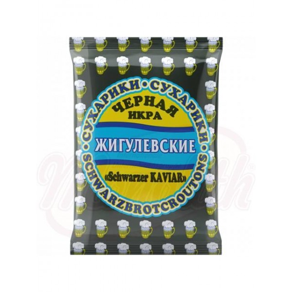 Сухарики  Жигулёвские со вкусом чёрной икры 50g - СНЕКИ > СОЛЕНЫЕ