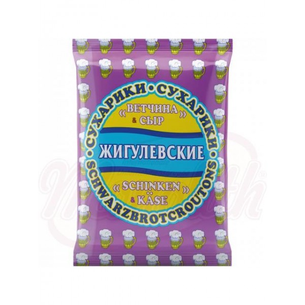 Сухарики  Жигулёвские со вкусом ветчины и сыра 50 g - СНЕКИ > СОЛЕНЫЕ