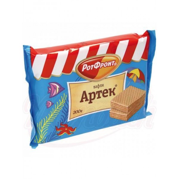 Вафли Рот Фронт Артек  с шоколадным вкусом 200 г - Россия