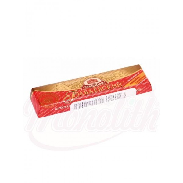 Bombón Batonchik Babaevskiy con relleno sabor nata 50 g - Rusia