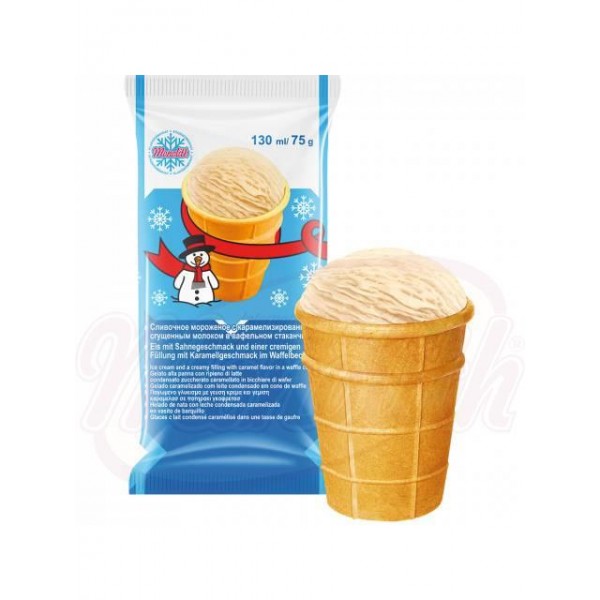 Helado leche condensada vasito de barquillo 120ml