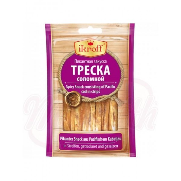 Пикантная закуска из трески (Gadus macrocephalus) соломкой 36g - СНЕКИ > СОЛЕНЫЕ
