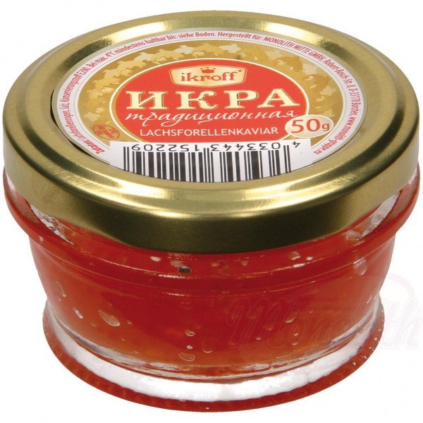 Икра лососевой форели "Традиционная" (Ikroff) 50g - Икра