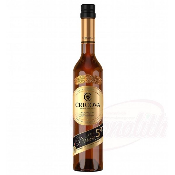 Молдавский коньяк Дивин 5 * "Крикова" 40 алк. 0,5 л - Молдова