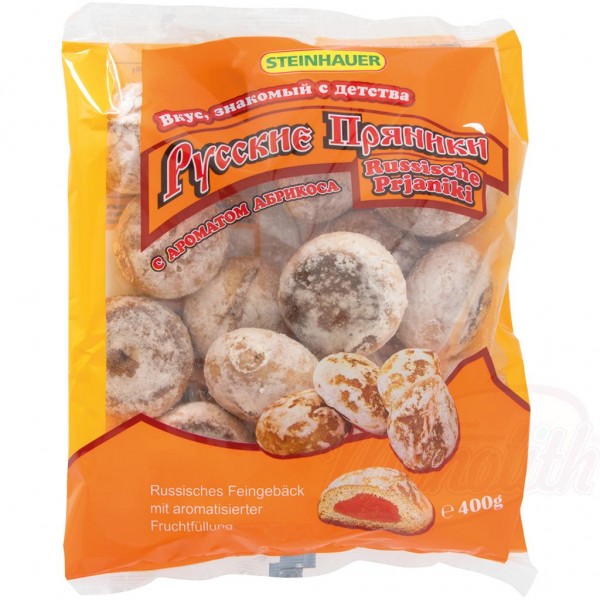 Melindres ruso "Pryaniki" con relleno de albaricoque 400g - Dulces