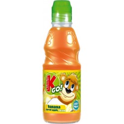 Zumo polaco de plátano, zanahoria y manzana "Kubus Go!" 0.33L