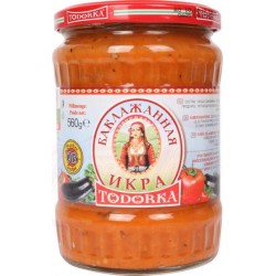 Pure de berenjenas búlgara sin conservantes "Todorka Deroni" 560ml