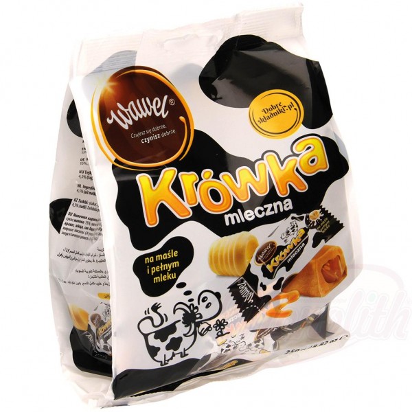 Caramelos de leche polacos "Krowka mleczna" Halal 250g - Polonia