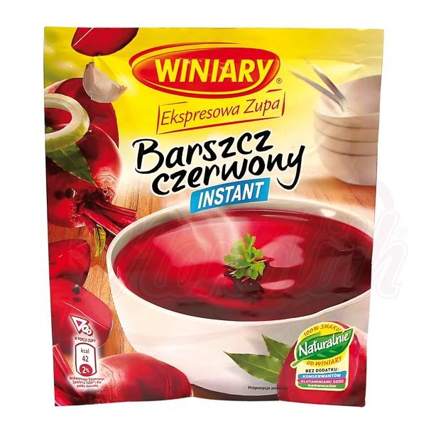 Sopa de remolacha Barszcz Czerwony Express "Winiary" 60g - Polonia