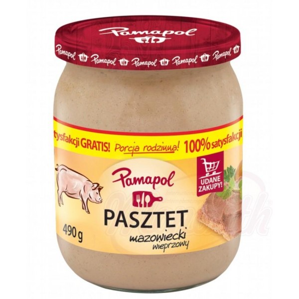 Paté de cerdo "Pamapol" 490g - Polonia