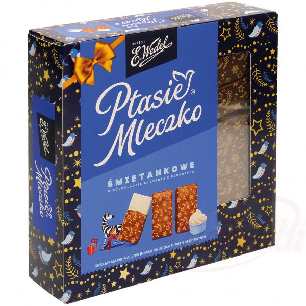 Malvavisco polaco cremoso en chocolate con leche "Ptasie Mleczko" 360g - Malvaviscos