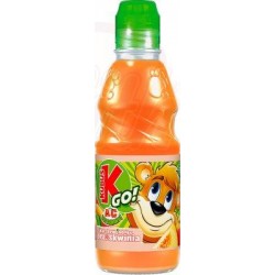Zumo polaco de zanahoria, melocotón y manzana "Kubus Go!" 0.33L