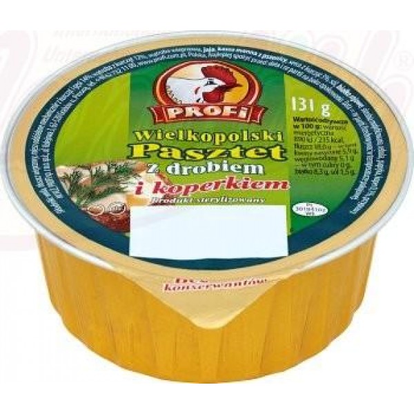 Паштет с курятиной и укропом "Profi" 131g - Польша