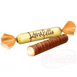 Bombones glaseados "Konafetto bianco" rellenos de crema con sabor a leche 100g