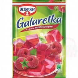 Gelatina polaca en polvo sabor frambuesa Galaretka "Dr.Oetker" 77g