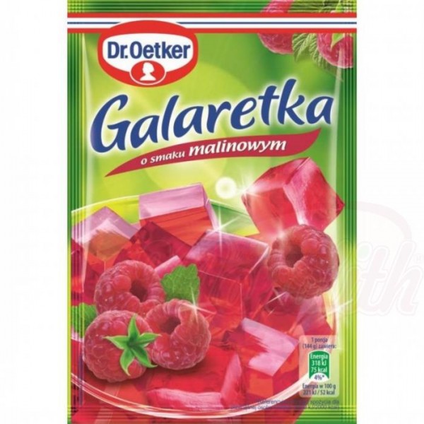 Порошок для приготовления желе "Galaretka Dr.Oetker" со вкусом малины 77g - ДРУГИЕ ПРОДУКТЫ