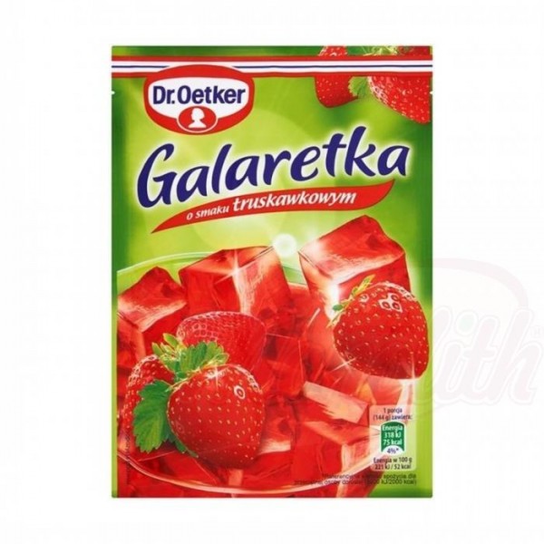 Порошок для приготовления желе "Galaretka Dr.Oetker" со вкусом клубники 77g - ДРУГИЕ ПРОДУКТЫ