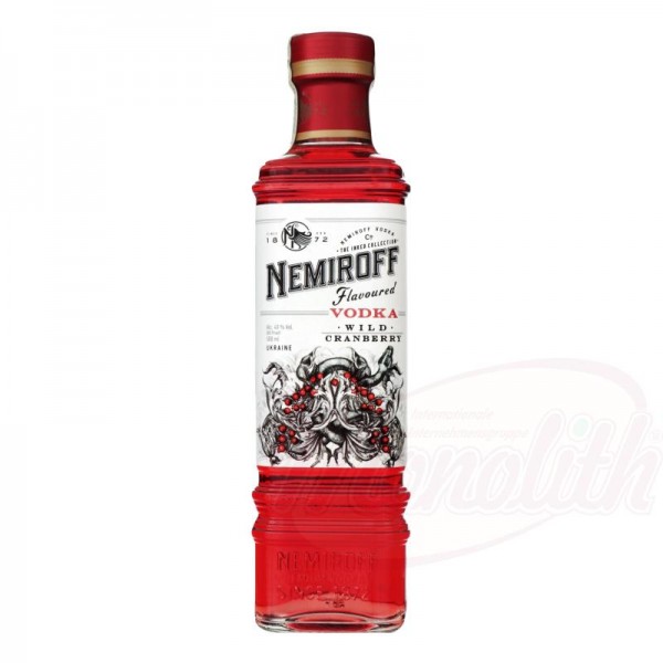 Vodka "Nemiroff wild cranberry" 40 vol. 0.5L - Ucrania