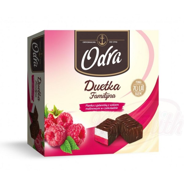 Bombones de frambuesa Duetka "Odra" 420g - Polonia
