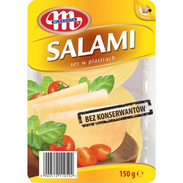 Сыр Salami "Mlekovita" в нарезке 150g - Сыры